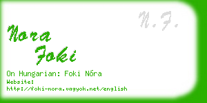 nora foki business card